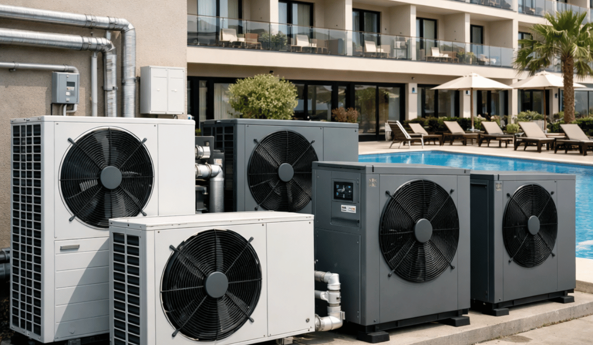 Heat Pumps for Hotels to Achieve Low-running Costs and High-Efficiency