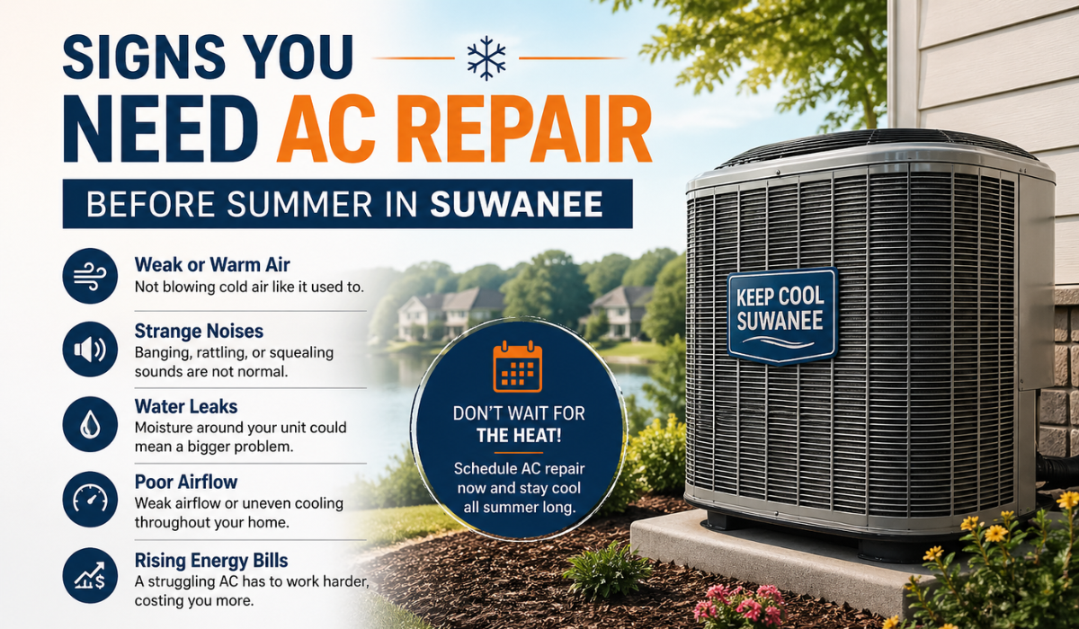 Signs You Need AC Repair Before Summer in Suwanee