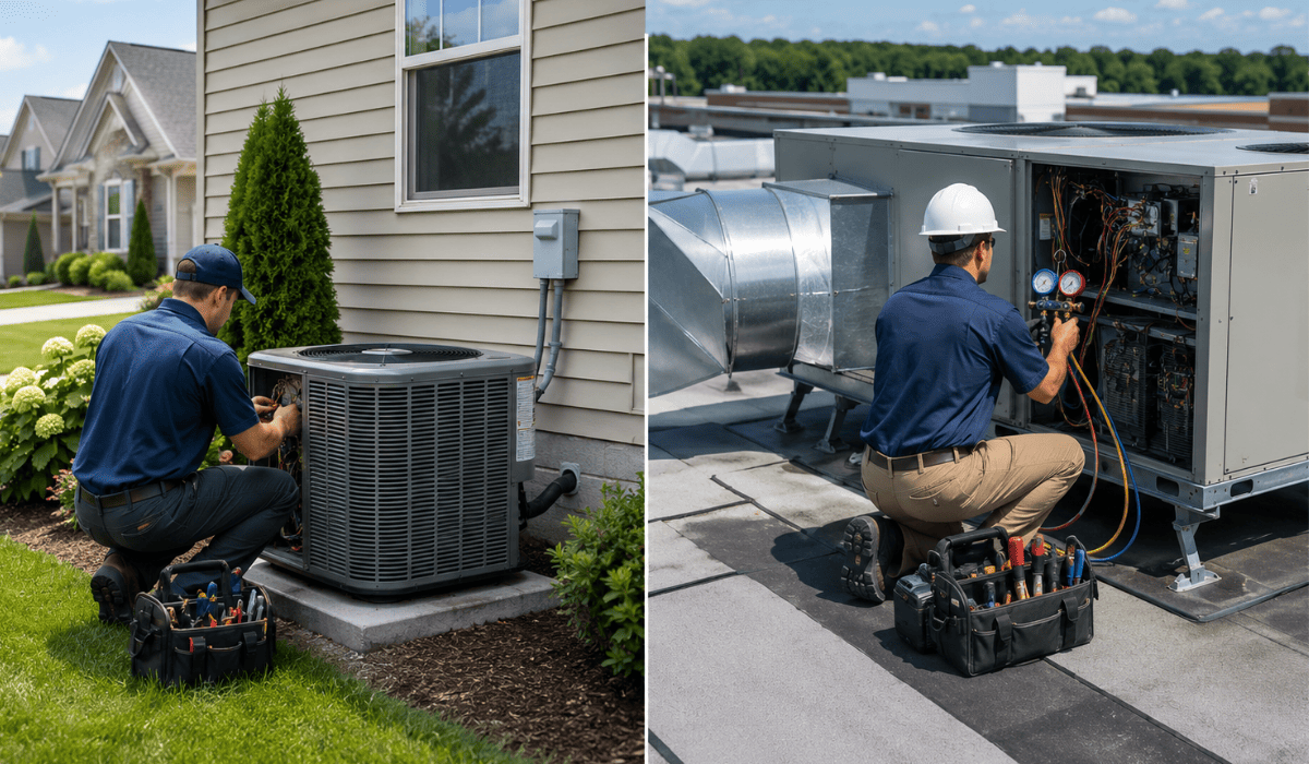 8 Differences Between Residential and Commercial HVAC Services in Suwanee, GA