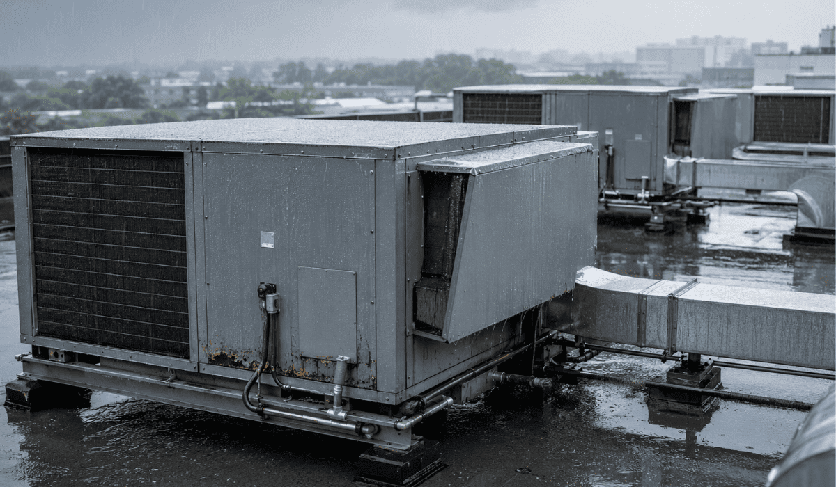 How Rain and Humidity Can Affect Your Commercial HVAC Systems