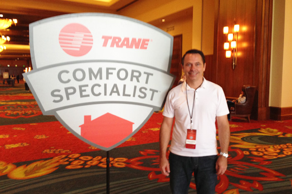 Matthew Holtkamp of Holtkamp HVAC Attends Trane Comfort Specialist Show